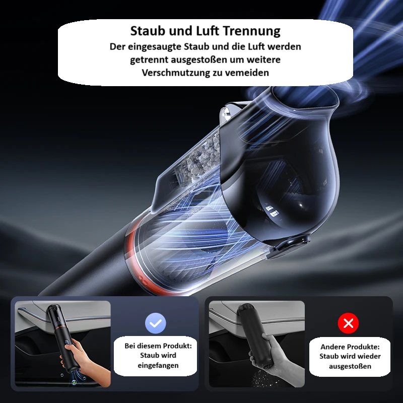 Kabelloser Autostaubsauger mit starker Saugkraft und HEPA-Filter Baseus A5 Air