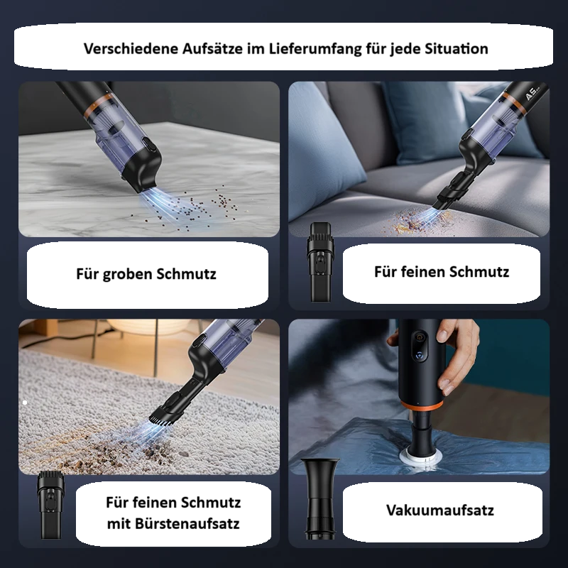 Kabelloser Autostaubsauger mit starker Saugkraft und HEPA-Filter Baseus A5 Air
