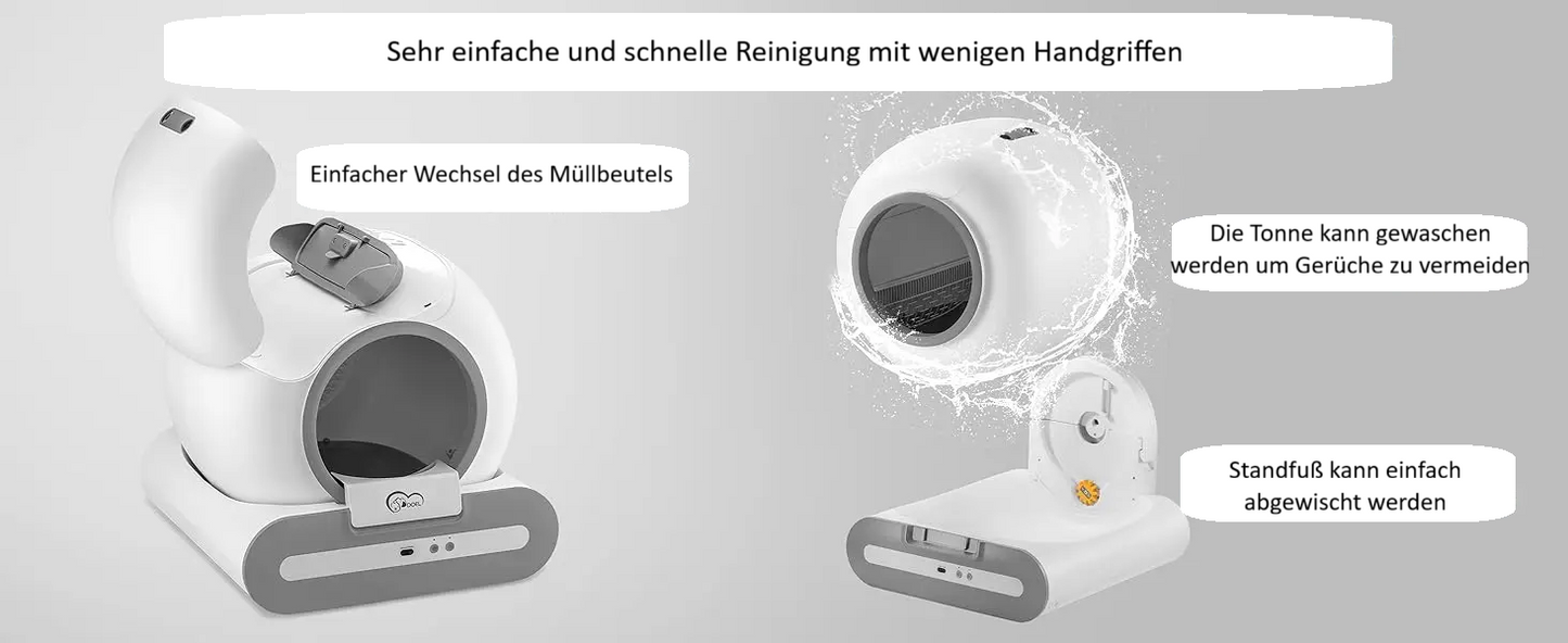 Selbstreinigende Katzentoilette DOEL "Cathy" mit App-Steuerung