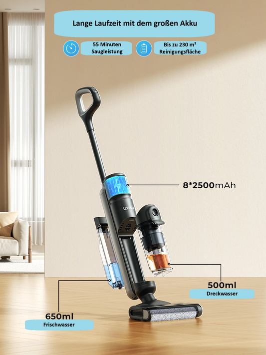 Nass-Trocken-Staubsauger Laresar M3 13 kPA 250W kabelloser All-in-One Staubsauger und Mopp
