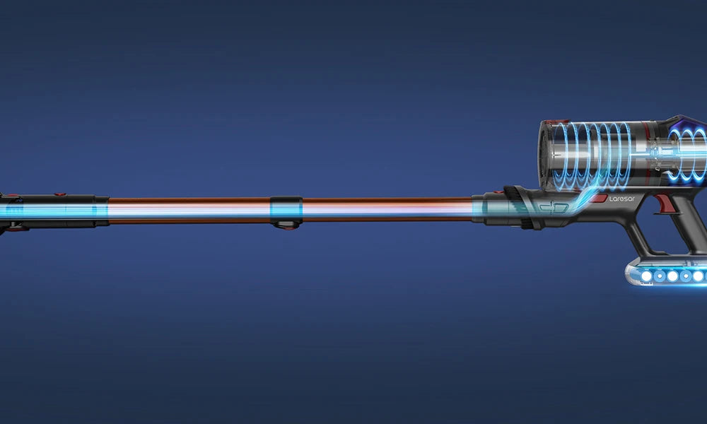 Kabelloser+Beutelloser Akkustaubsauger Laresar V7 500W 50KPA mit Wandhalterung